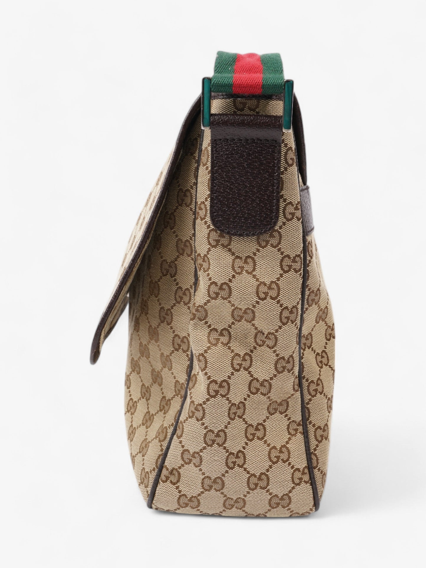 Gucci Messenger Bag Beige / Brown Canvas