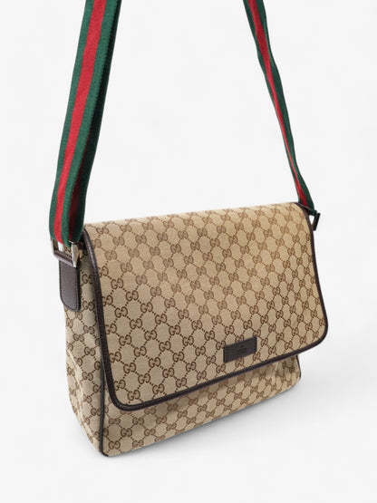 Gucci Messenger Bag Beige / Brown Canvas
