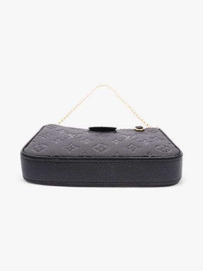 Louis Vuitton Easy Pouch On Strap Black Empreinte Leather