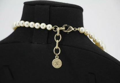 Chanel F21V Imitation Pearl 100th Anniversary Necklace