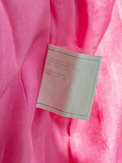 Chanel Vintage Spring/Summer 1995 Pink Barbie Gold Zip Tweed 95P Jacket