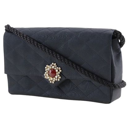 Chanel Matelasse Satin Rhinestone Shoulder Bag
