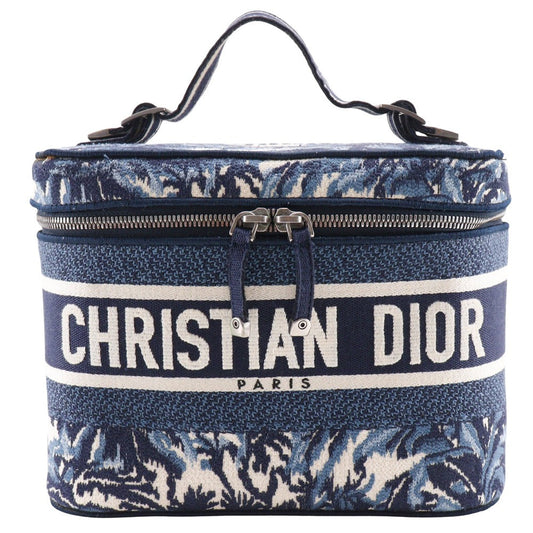 Dior Travel Vanity Embroidery Canvas Handbag