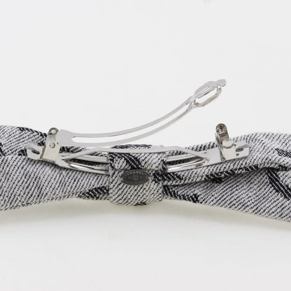 Chanel Coco Mark Ribbon Cotton Barrette