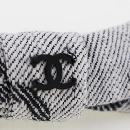 Chanel Coco Mark Ribbon Cotton Barrette