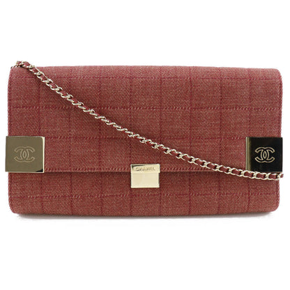 Chanel Cotton Canvas Chain Shoulder Bag