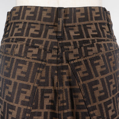 Fendi Zucca Polyester Cotton Skirt