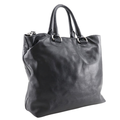Prada Logo WS7654 Leather Tote Bag