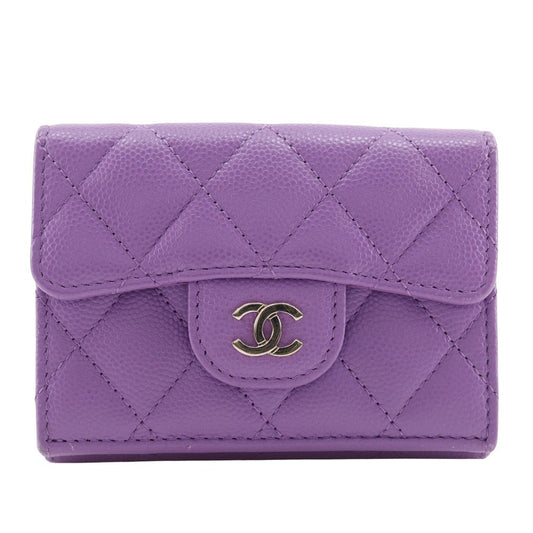 Chanel Matelasse Caviar Skin Compact Wallet