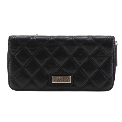 Chanel Paris New York Line Lambskin Long Wallet