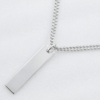 Gucci Logo Bar Silver 925 Necklace