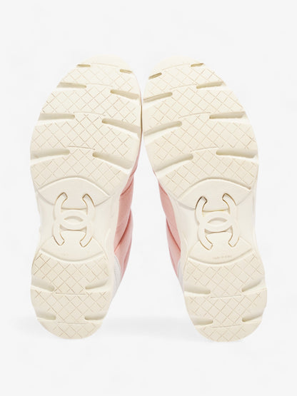 Chanel CC Canvas Sneakers Pink / White Canvas EU 37.5 UK 4.5