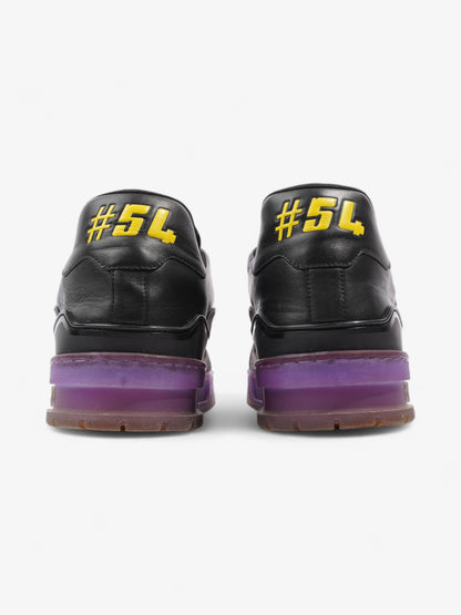 Louis Vuitton LV Low Top Sneakers Black / Monogram / Purple Leather EU 43 UK 9