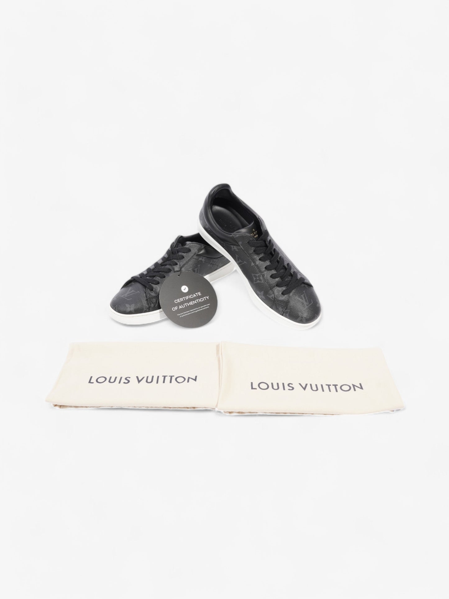 Louis Vuitton Luxembourg Sneaker Black / Grey Leather EU 40.5 UK 6.5