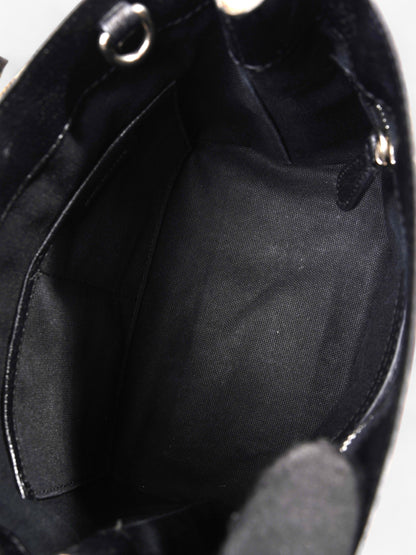 Burberry Banner Bag Haymarket Check / Black Cotton Small