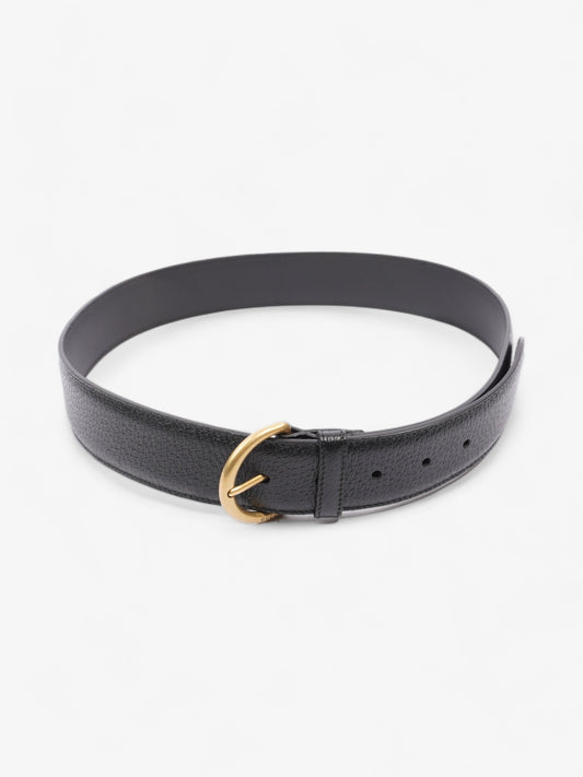 Gucci Buckle Belt Black Leather 85cm 34"