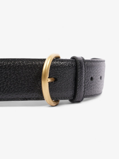 Gucci Buckle Belt Black Leather 85cm 34"