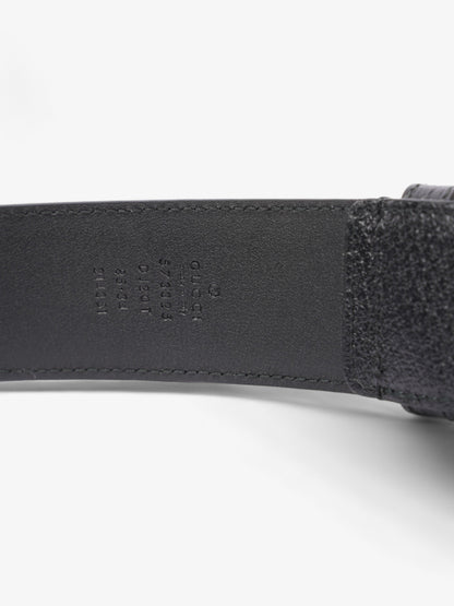 Gucci Buckle Belt Black Leather 85cm 34"