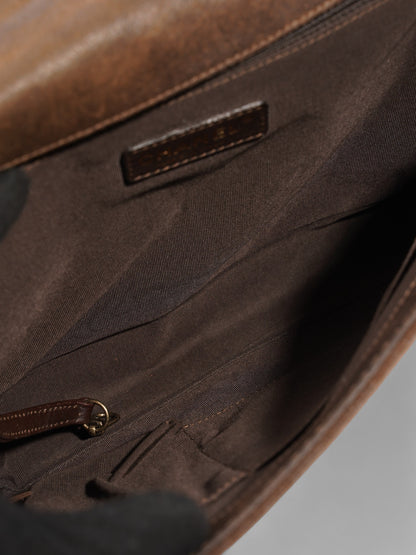 Chanel Boy  Brown  Suede Large