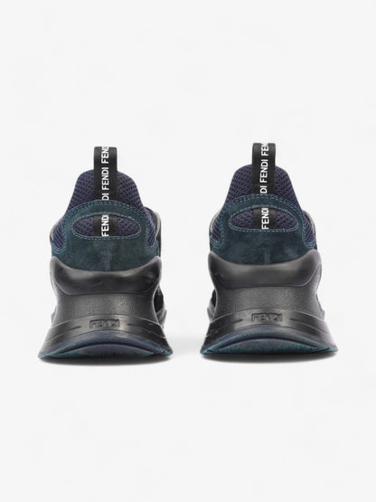 Fendi Fluid Trekking Low Top Black / Navy Suede EU 40 UK 6