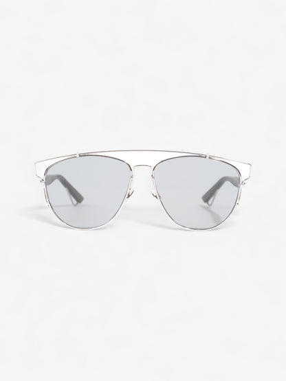 Christian Dior Technologic Sunglasses Silver / Black Acetate 145mm