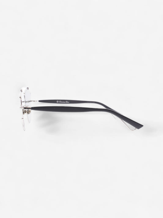 Christian Dior Technologic Sunglasses Silver / Black Acetate 145mm