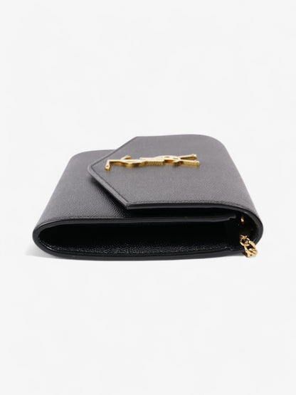 Saint Laurent Uptown Crossbody Black Grained Leather