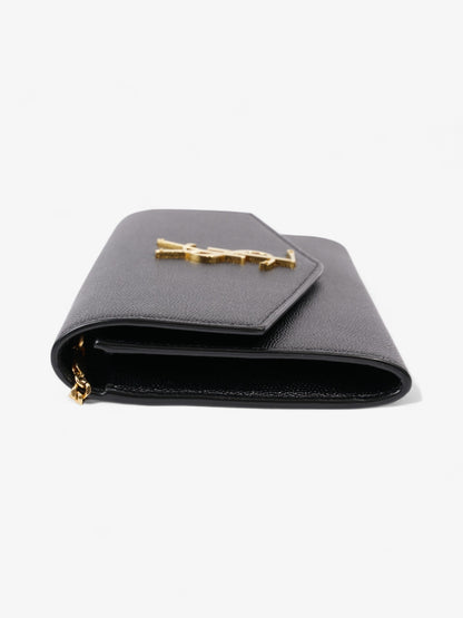 Saint Laurent Uptown Crossbody Black Grained Leather