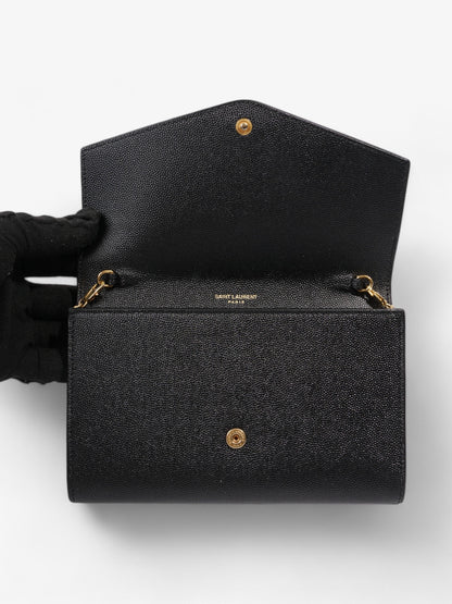 Saint Laurent Uptown Crossbody Black Grained Leather