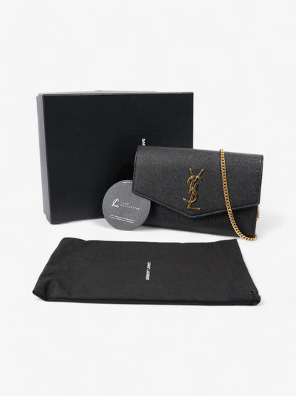 Saint Laurent Uptown Crossbody Black Grained Leather
