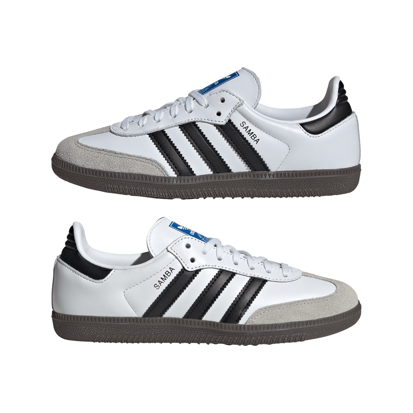Big Kids' Adidas Samba OG J "White Black Gum"