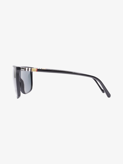 Burberry Aviator Sunglasses Black / House Check Acetate 145mm