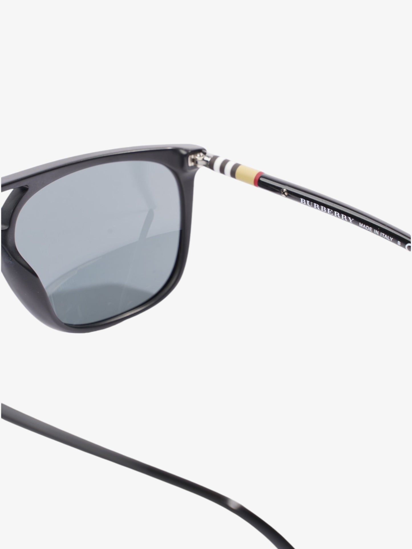 Burberry Aviator Sunglasses Black / House Check Acetate 145mm