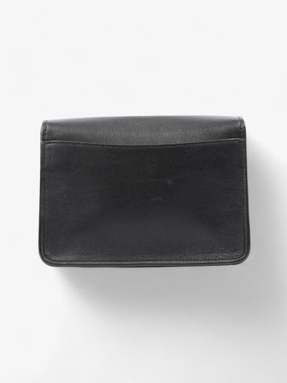 Coach Turnlock Black Leather Small