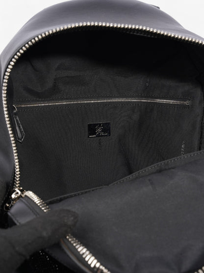 Fendi Carlito Karl Lagerfeld Backpack Black Leather