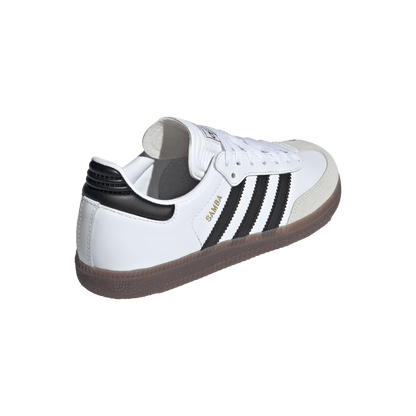 Big Kids' Adidas Samba Classic J "White Black Gum" (Unisex)