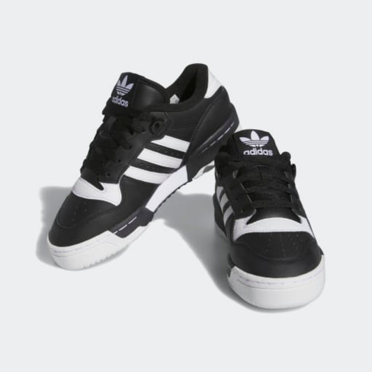 Big Kids' Adidas Rivalry Low "Black White"