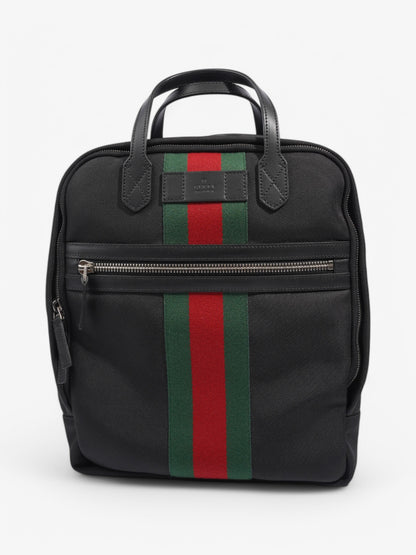 Gucci Techno Backpack Black / Green / Red Canvas