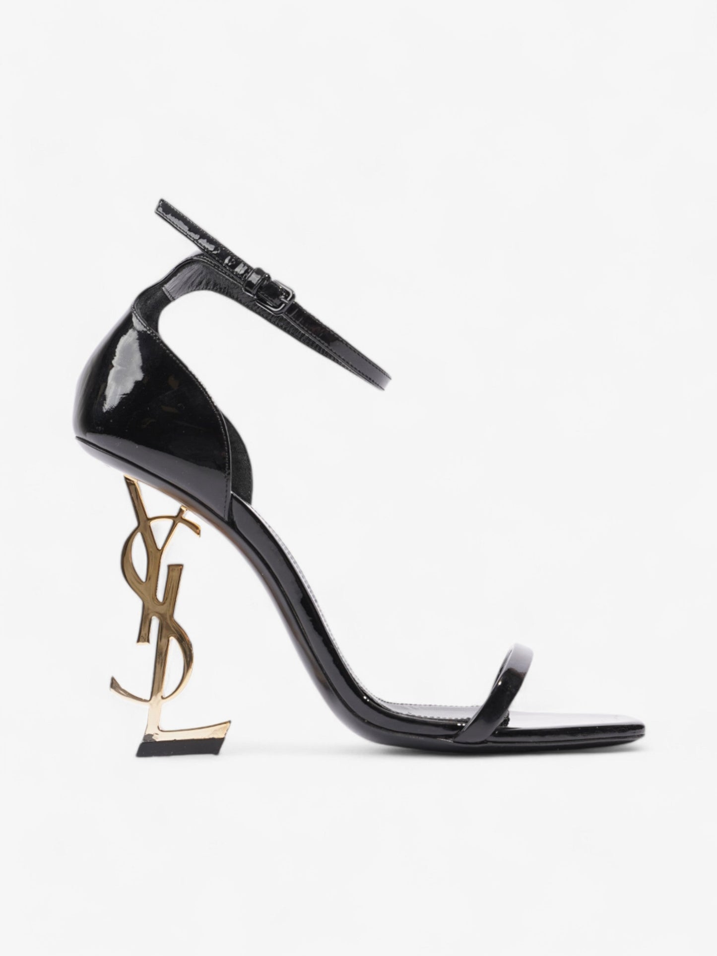 Saint Laurent Opyum Heels 110 Black Patent Leather EU 37.5 UK 4.5