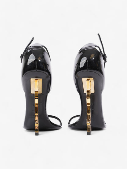 Saint Laurent Opyum Heels 110 Black Patent Leather EU 37.5 UK 4.5