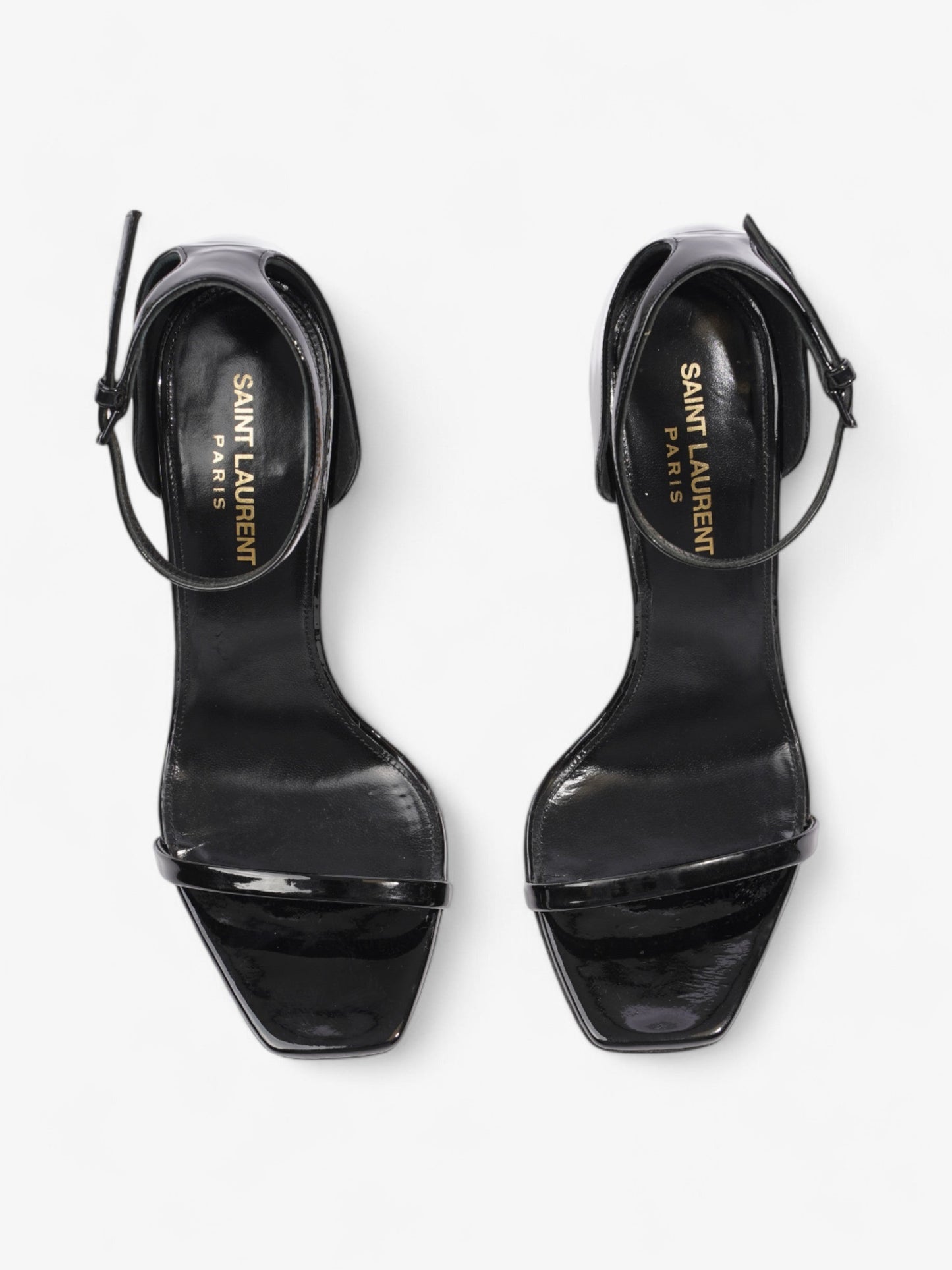 Saint Laurent Opyum Heels 110 Black Patent Leather EU 37.5 UK 4.5