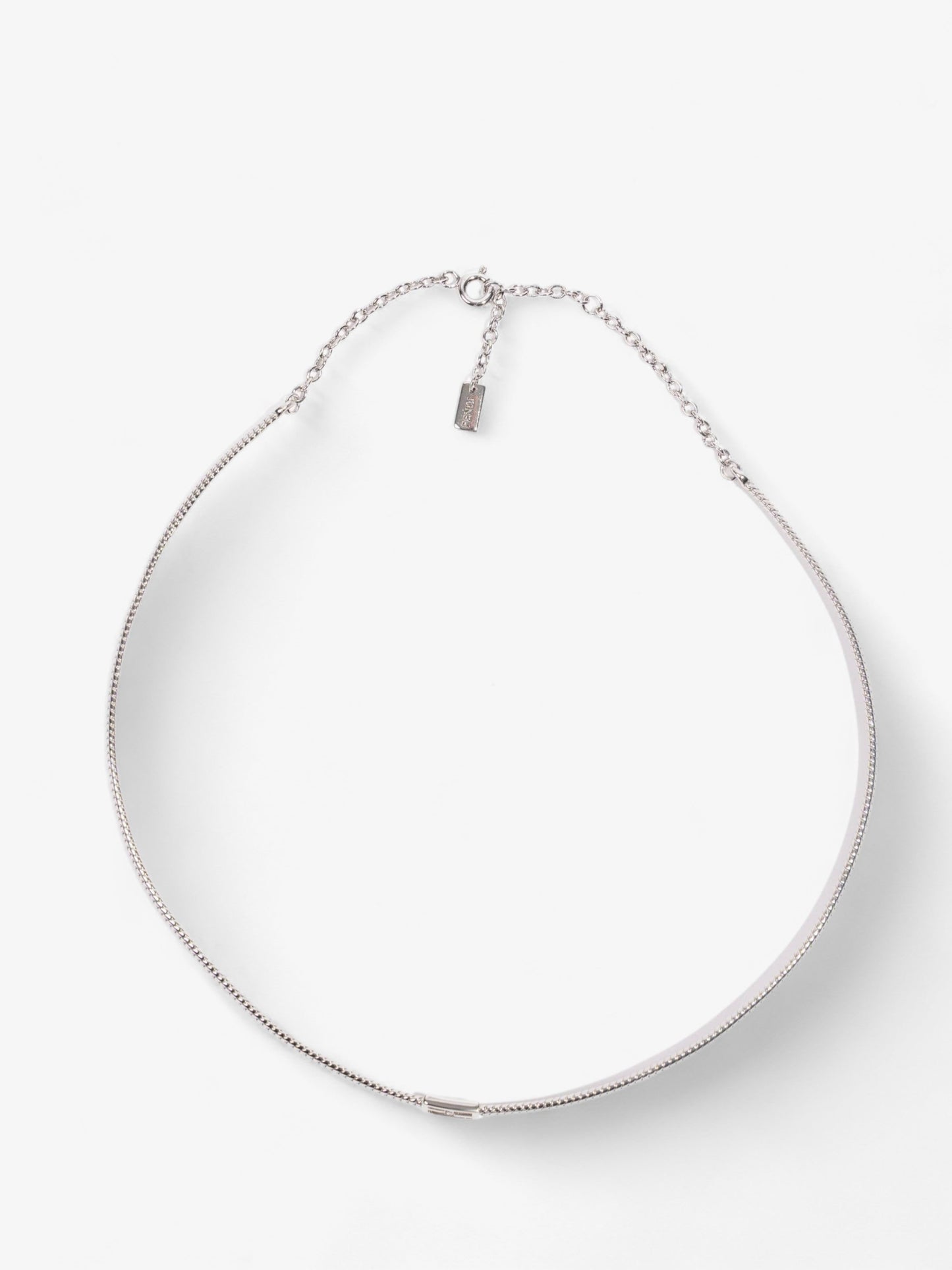 Fendi Small FF Choker Silver Base Metal