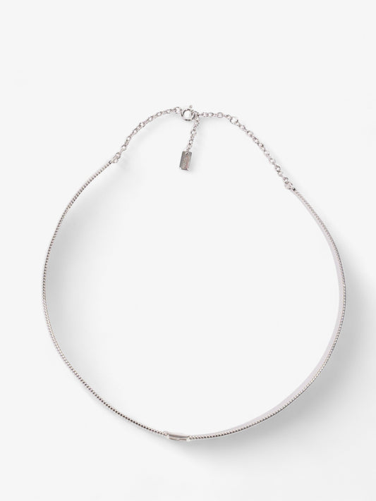 Fendi Small FF Choker Silver Base Metal
