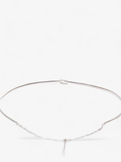 Fendi Small FF Choker Silver Base Metal