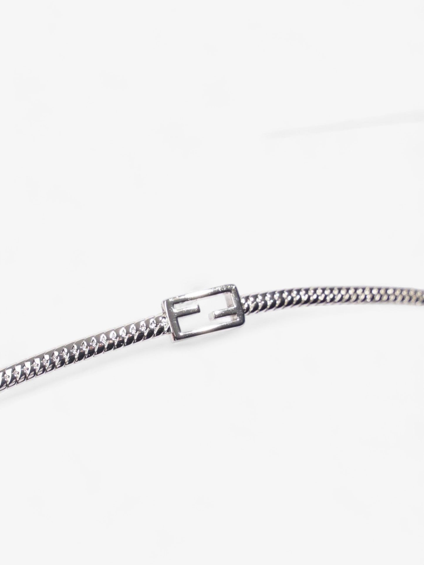 Fendi Small FF Choker Silver Base Metal