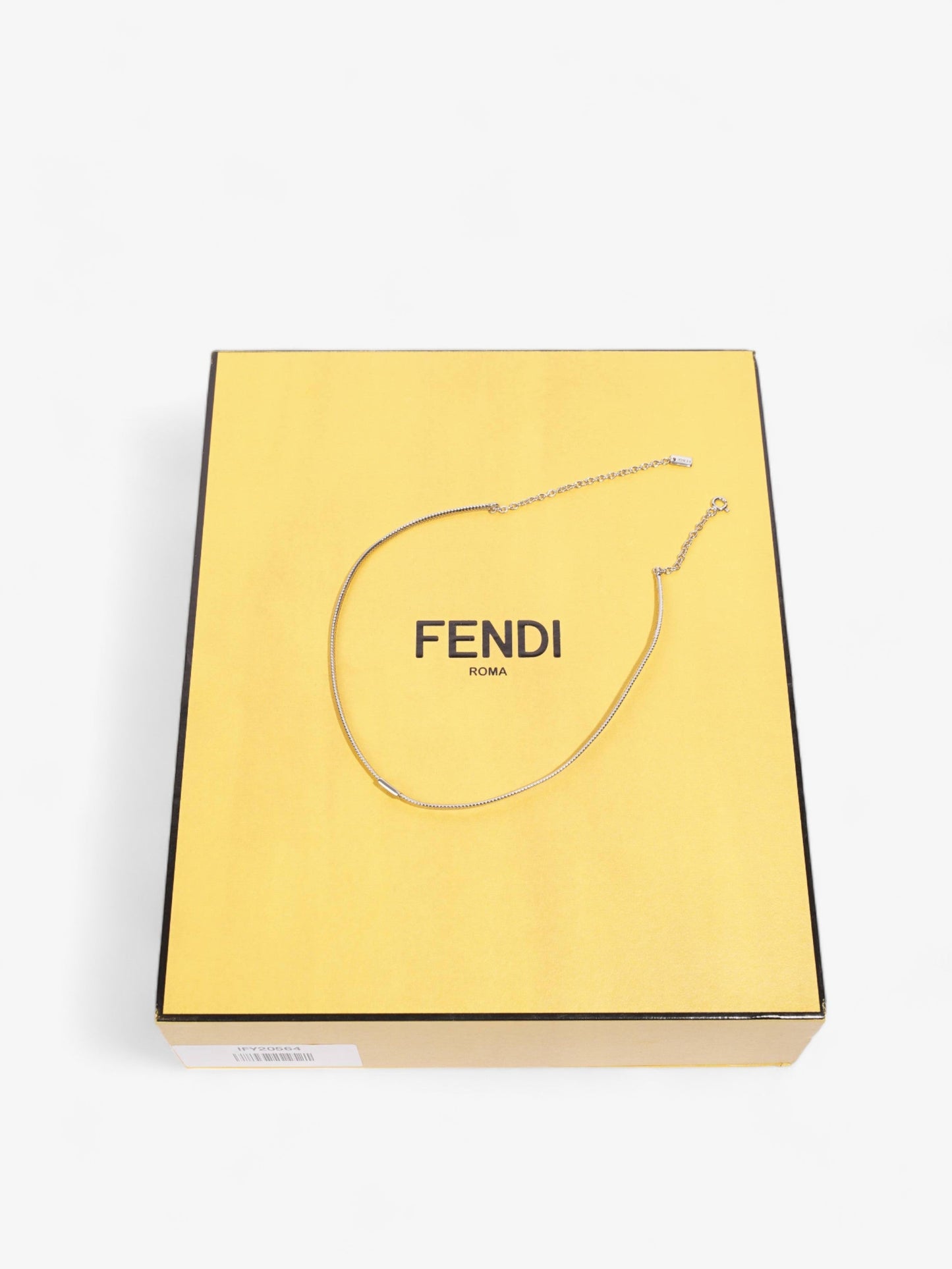 Fendi Small FF Choker Silver Base Metal