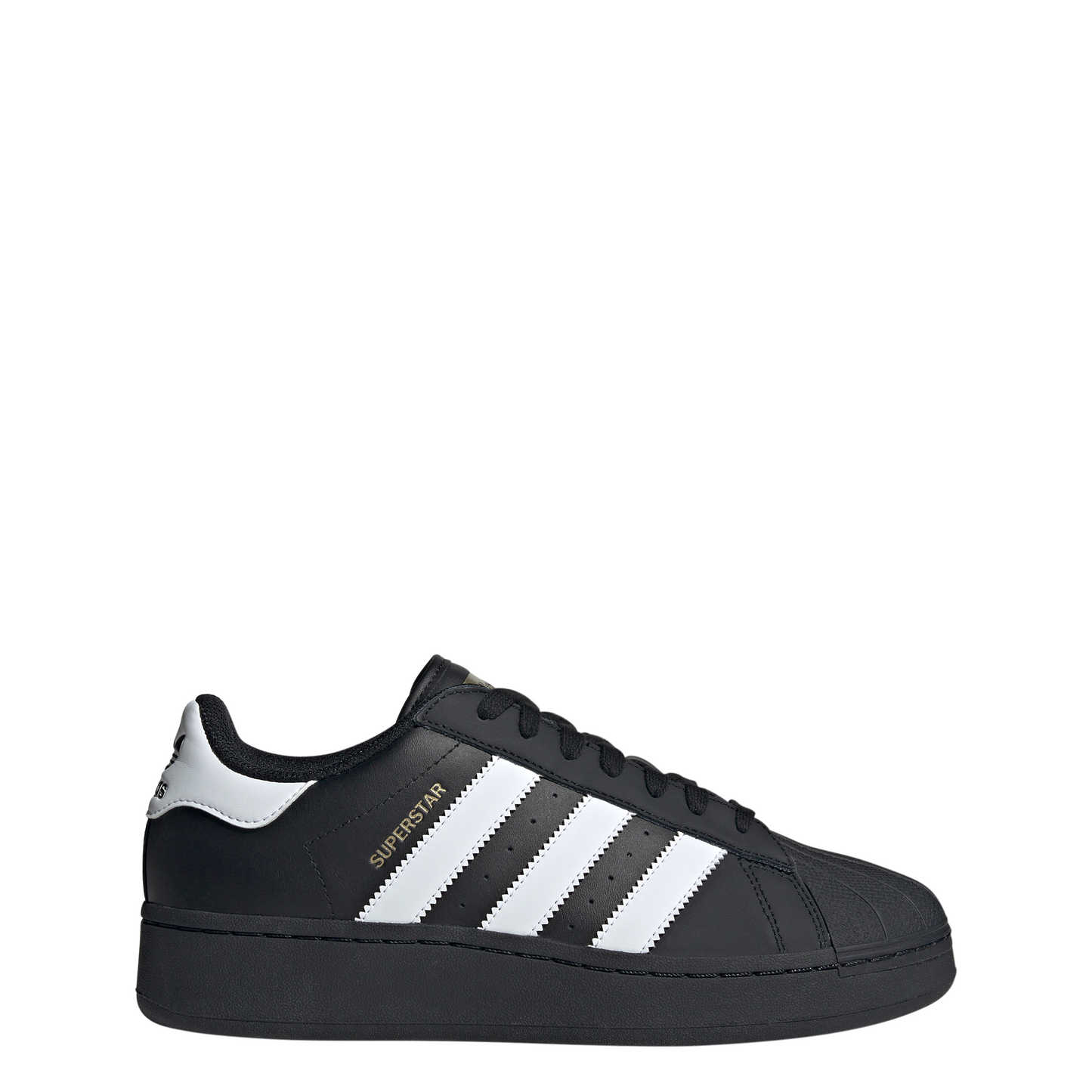 Men's Adidas Superstar XLG "Core Black Gold Metallic"