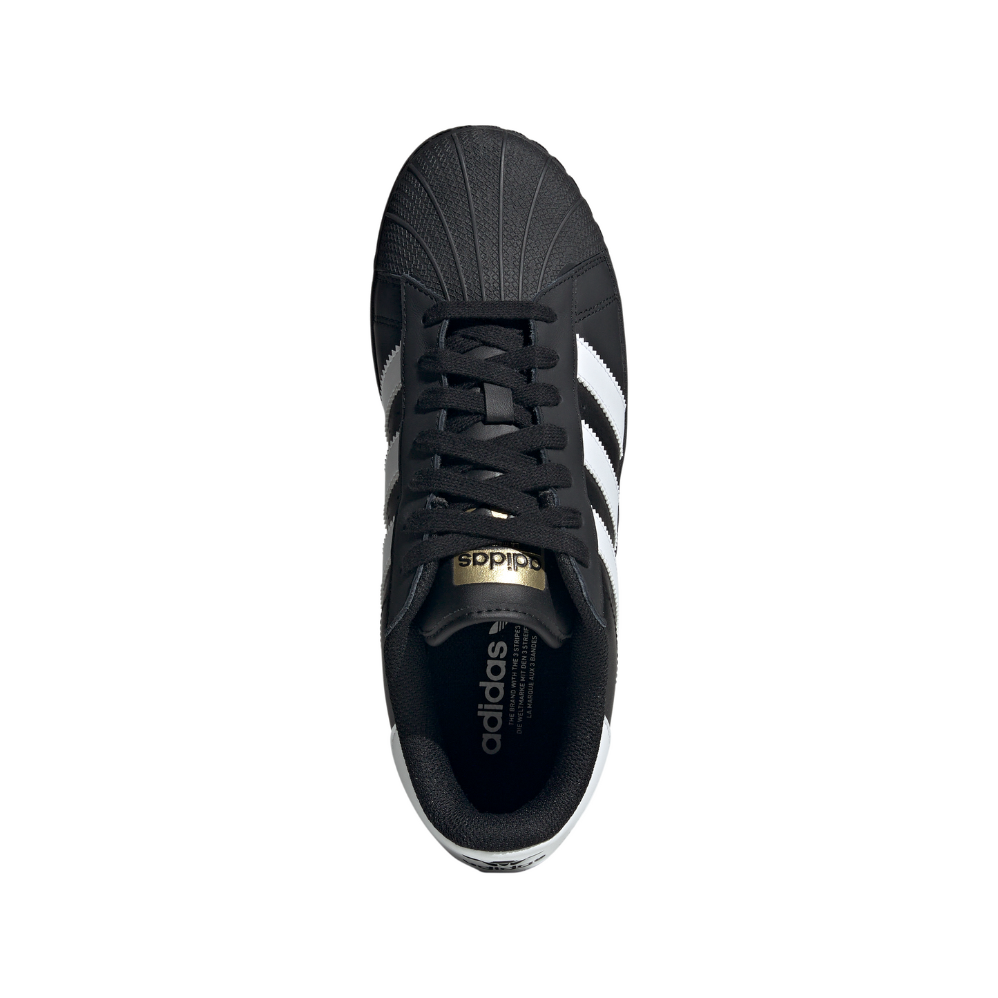 Men's Adidas Superstar XLG "Core Black Gold Metallic"