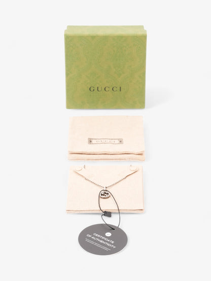 Gucci Interlocking G Necklace Silver Silver Sterling