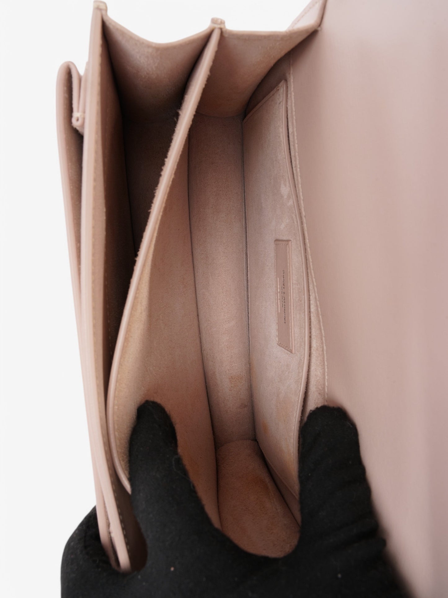 Saint Laurent Sunset Light Pink Calfskin Leather Medium